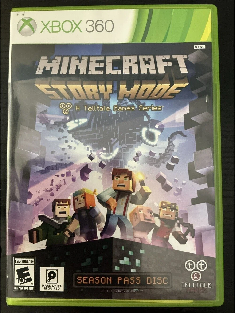 Minecraft: Story Mode - Season Pass Disc (Xbox 360, 2015)